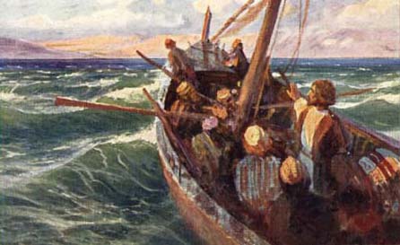 с Иисусом в лодке